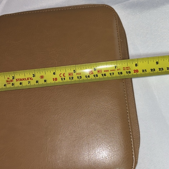 2/$30 Peter Pauper Press Tan Faux Leather Padded Portfolio with Notepad - Picture 9 of 11